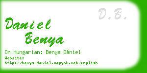 daniel benya business card