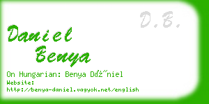 daniel benya business card